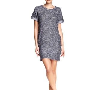 Vince Tweed Pocket Knit Mini Shift Dress M
